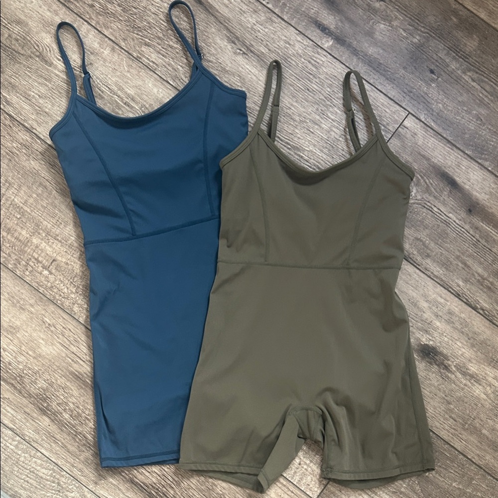 Woman’s active One Piece - Blue and Olive